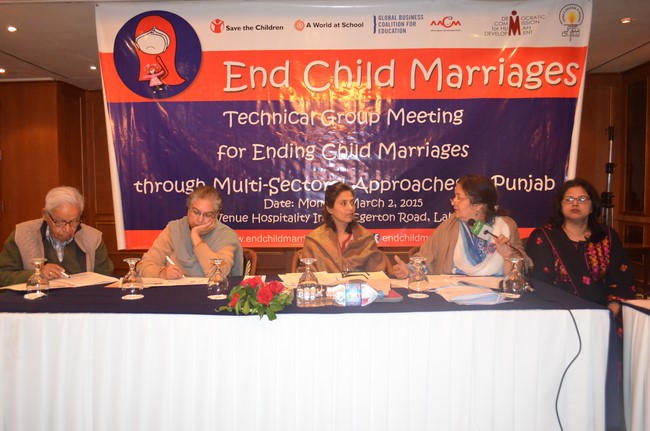Technical Group Meeting for Ending Child Marriage through  Multi-Sectoral Approaches in Punjab