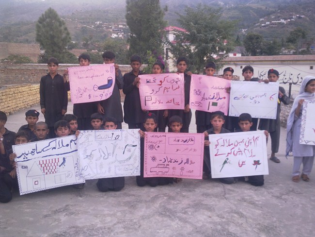 Malala Students' Compaign for Malala Yousufzai in District Swat
